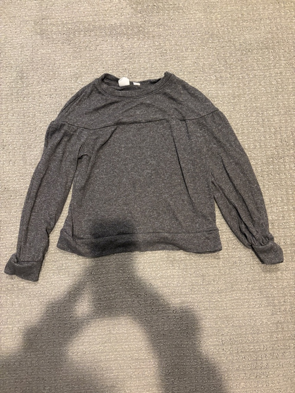 GAP Women's Charcoal Heather Pullover Sweatshirt